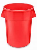 Image result for Red Uline Trash Can