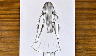 Image result for Girl Facing Away Drawing