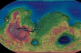 Image result for Flat Map of Mars