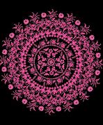 Image result for Pink Round Flower Design