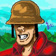 Image result for 1 Bit Pixel Art Soldier