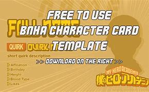 Image result for My Hero Academia Character Cards