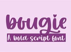 Image result for Bougie Font Word Logo