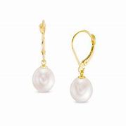 Image result for Single Pearl Earrings Zales