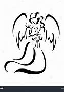 Image result for Angel Clip Art Free Black and White