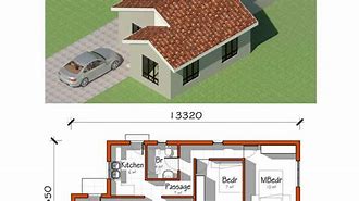 Image result for 2 Bedroom House Plans in South Africa