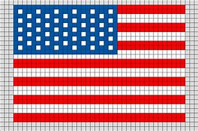 Image result for US Flag Pixel Art