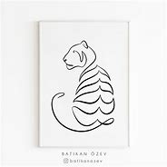 Image result for Cute Tiger Line Art