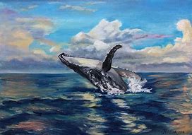 Image result for Painting of Whale Attack