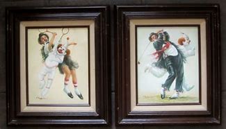 Image result for Art Dudulfmesh Clown Painting