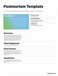 Image result for Post-Mortem Incident Report Template