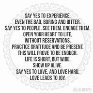 Image result for Saying Yes Quotes