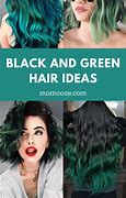 Image result for Brown and Neon Green Hair