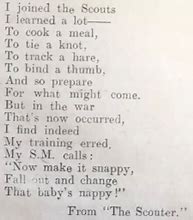 Image result for Fare Well Scout Poem by Lentchner