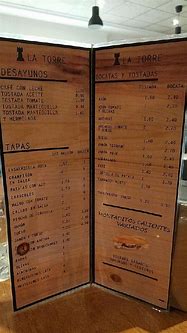 Image result for Bar La Torre Menu