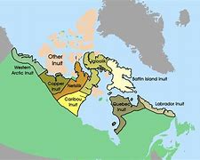 Image result for Inuit Distribution Map Canada