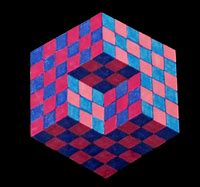 Image result for Op Art Cube Illusion