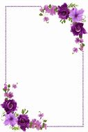 Image result for Purple Flower Line Border