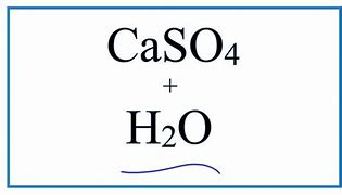 Image result for CaSO4 Equation