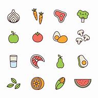 Image result for Healthy Food Icons