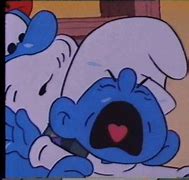 Image result for Baby Smurf Crying GIF