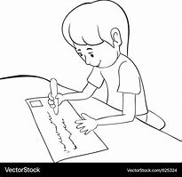 Image result for School Boy Outline