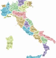 Image result for Map of Italy Showing Provinces