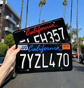 Image result for California Black License Plate