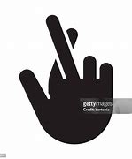 Image result for Fingers Crossed Silhouette