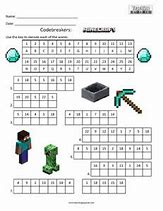 Image result for Minecraft Worksheets