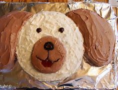 Image result for Simple Dog Cake Design