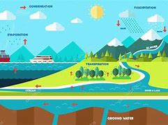 Image result for Water Cycle Illustration