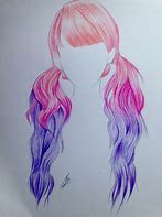 Image result for Pinterest Hair Drawing