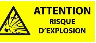 Image result for Risque Explosion Pictogramme