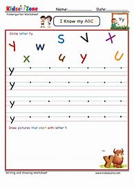 Image result for Letter Y Activity