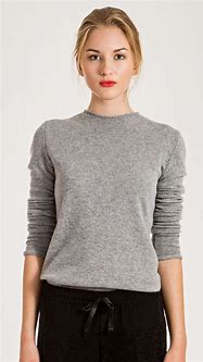 Image result for Women's Black Crew Neck Sweater