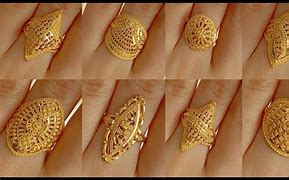 Image result for Gold Ring 2 Circle Design