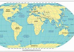 Image result for Oceans of the World Map