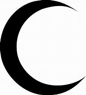 Image result for Black Crescent Moon Clip Art