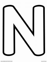 Image result for Letter N Cut Out