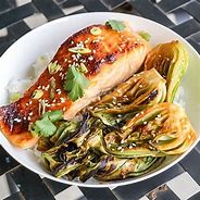 Image result for Miso Salmon with Baby Bok Choy