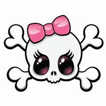 Image result for Skull and Crossbones Stencil Girly