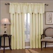 Image result for Lace Window Curtains with Attached Valance