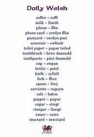 Image result for Simple Welsh Words