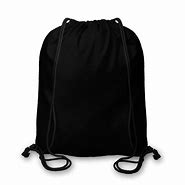 Image result for Black Drawstring Bag with Zipper Pocket