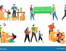 Image result for Cartoon People Moving Boxes