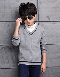 Image result for Sweater with White Collar