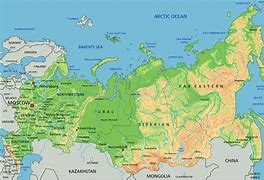 Image result for Topographical Map of Russia