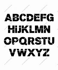 Image result for Bold Letter Stencil