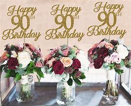 Image result for 90 Birthday Decorations